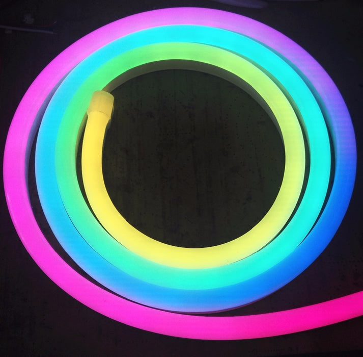 RGB Neon-like LED Flex Strip with Silicone Tube - 5m Roll from PMD Way with free delivery worldwide