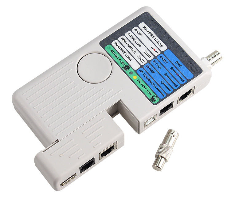 RJ11 RJ45 USB BNC LAN Network Cable Tester