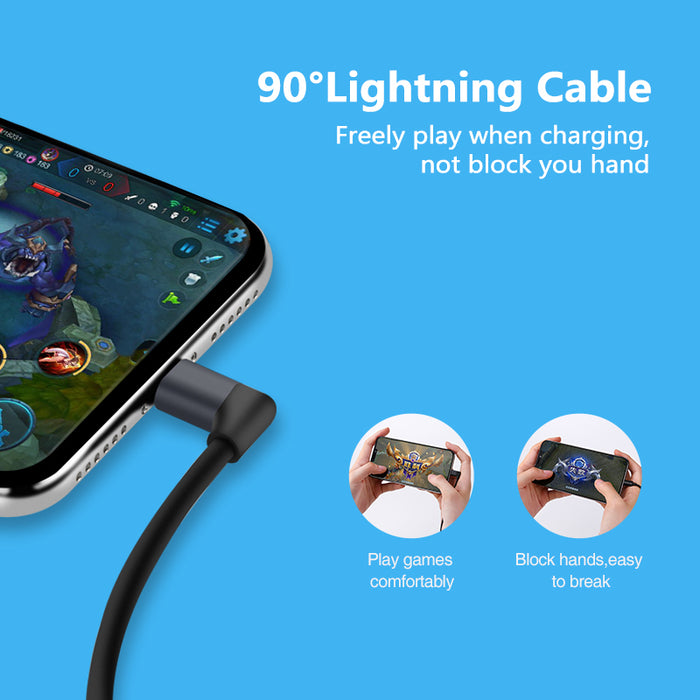 Useful Right Angle Lightning to USB Cable for your iPhone or iPad from PMD Way with free delivery worldwide