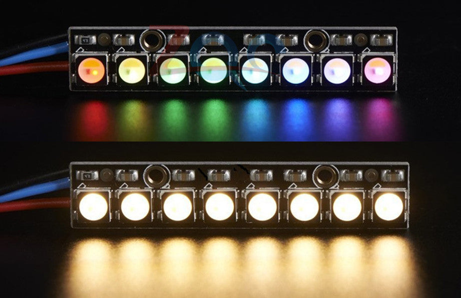 SK6812 RGBW Natural White 8 LED Stick from PMD Way with free delivery worldwide