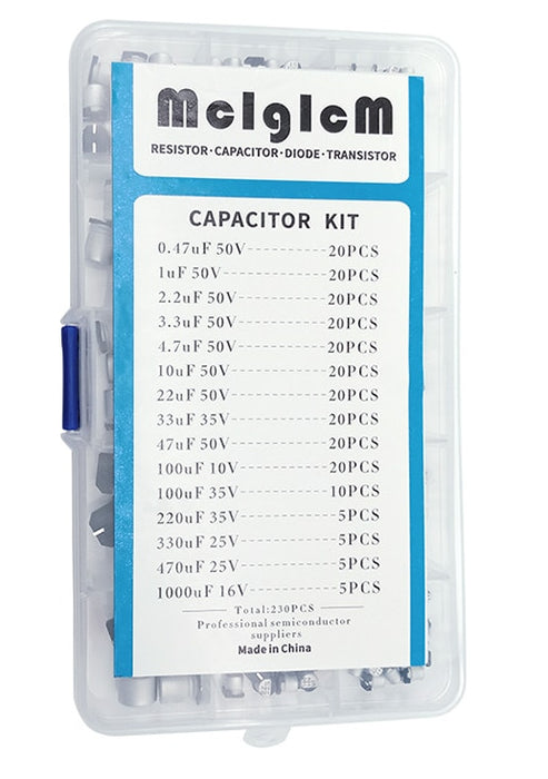 Useful SMD Aluminum Electrolytic Capacitors Assortment Box Kit - 230 pieces from PMD Way with free delivery worldwide