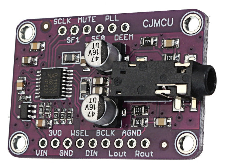 I2S Digital Audio Stereo Decoder - UDA1334A Breakout for Raspberry Pi and more from PMD Way with free delivery worldwide