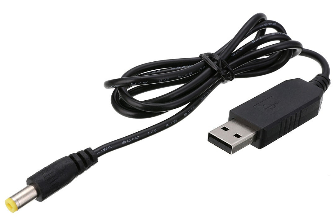 Useful USB to 2.1mm DC Booster Cables that offer 9V or 12V from USB from PMD Way with free delivery worldwide.