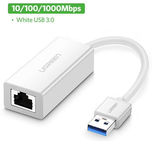 Easily add wired Ethernet to your PC or Nintendo Switch with the USB 3 or 2 to RJ45 Ethernet Adaptor from PMD Way with free delivery worldwide