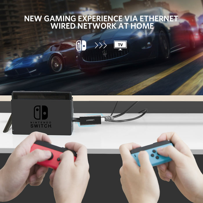 Easily add wired Ethernet to your PC or Nintendo Switch with the USB 3 or 2 to RJ45 Ethernet Adaptor from PMD Way with free delivery worldwide