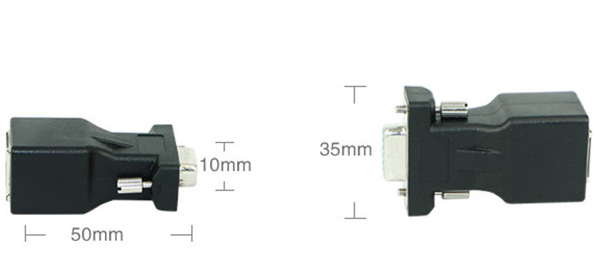 Easily extend VGA video signals using the VGA Extender over RJ45 Ethernet Cable from PMD Way with free delivery worldwide