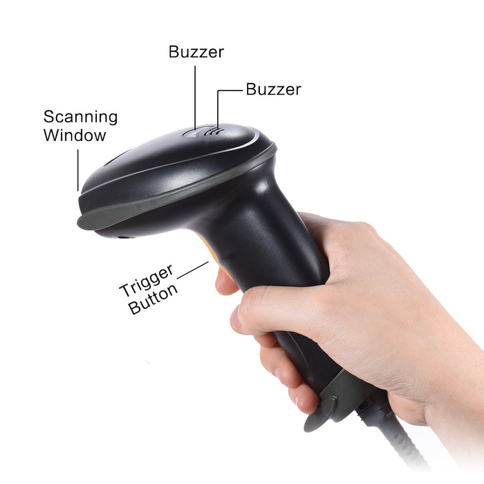 Great value Wired USB Laser Barcode and QR Scanner from PMD Way with free delivery, worldwide