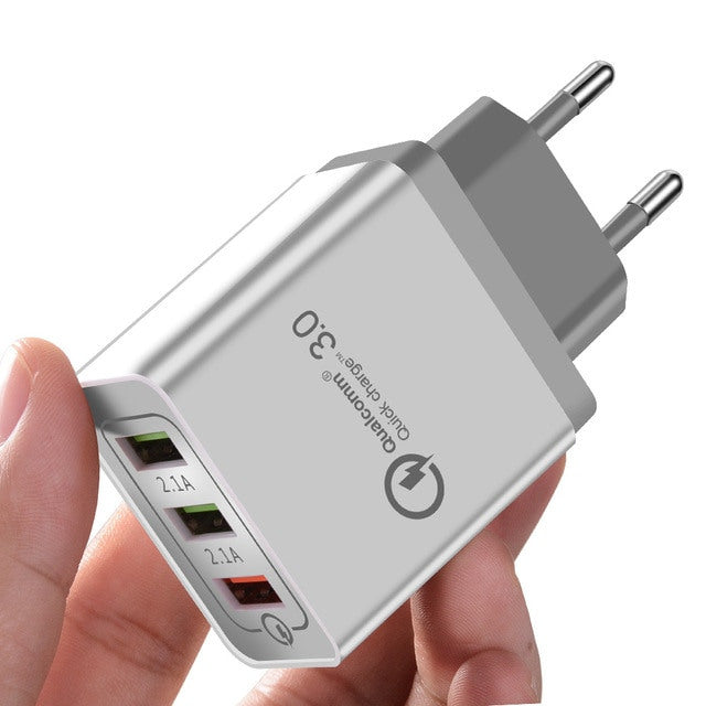 AC to Triple USB Charger with Quick Charge 3.0 from PMD Way with free delivery worldwide