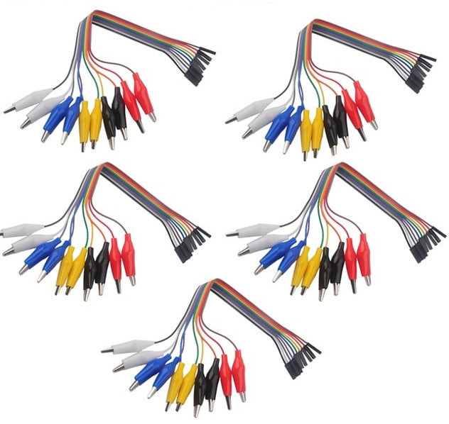 Alligator Clips to Header Socket Cables - Various Bundles