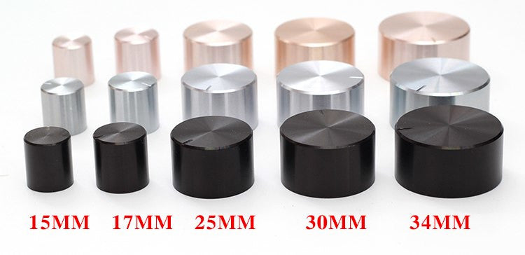 Aluminium Plastic Potentiometer Knobs - Various Sizes and Colors from PMD Way with free delivery worldwide