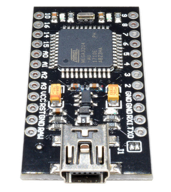 Compact Arduino Pro Micro Compatible Board with stronger mini USB socket from PMD Way - with free delivery, worldwide