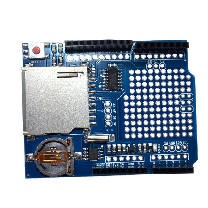 Log all sorts of data from your Arduino with the SD Card Data Logging Shield for Arduino with DS1307 RTC from PMD Way with free delivery, worldwide