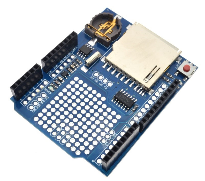 Log all sorts of data from your Arduino with the SD Card Data Logging Shield for Arduino with DS1307 RTC from PMD Way with free delivery, worldwide