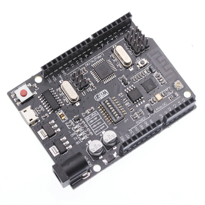 Arduino Uno R3-compatible with ESP8266 and external Antenna from PMD Way with free delivery worldwide