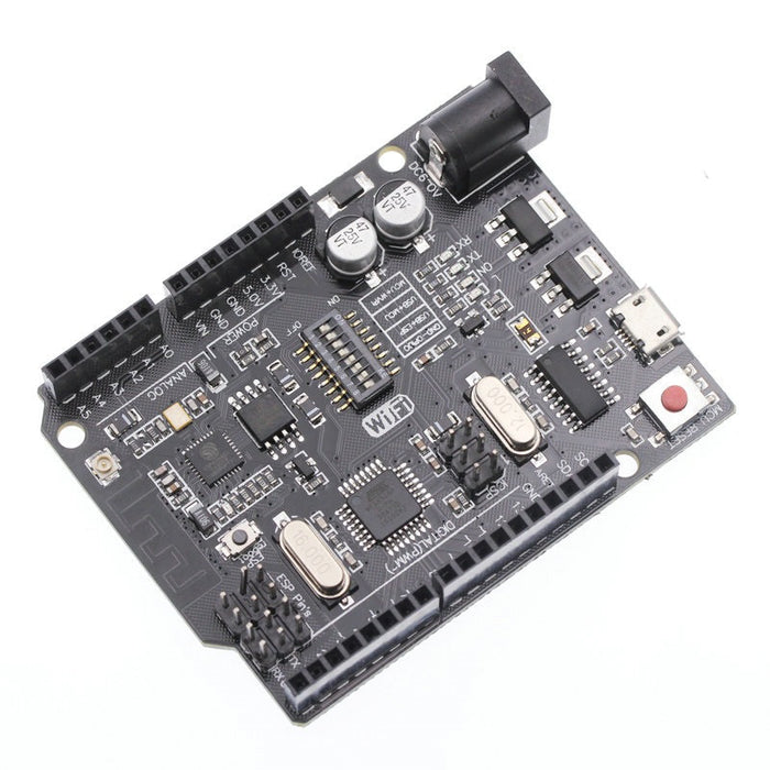 Arduino Uno R3-compatible with ESP8266 and external Antenna from PMD Way with free delivery worldwide