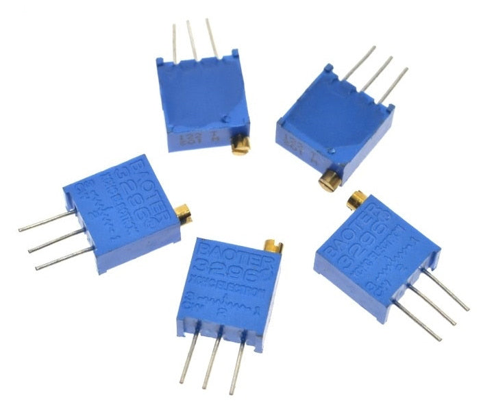 Assorted 3296W Top Adjust Multiturn Trimpot Kit - 50 Pieces from PMD Way with free delivery worldwide