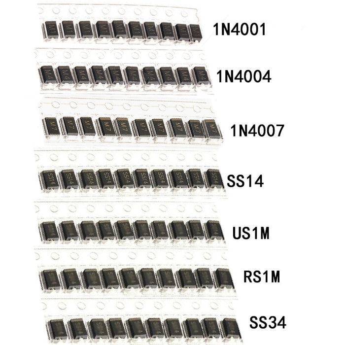 Great value Assorted SMD Power Diodes pack with 70 pieces from PMD Way with free delivery worldwide