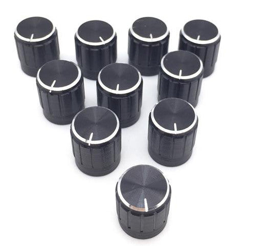 Black Plastic 15 x 17mm Knob - 10 Pack from PMD Way with free delivery worldwide
