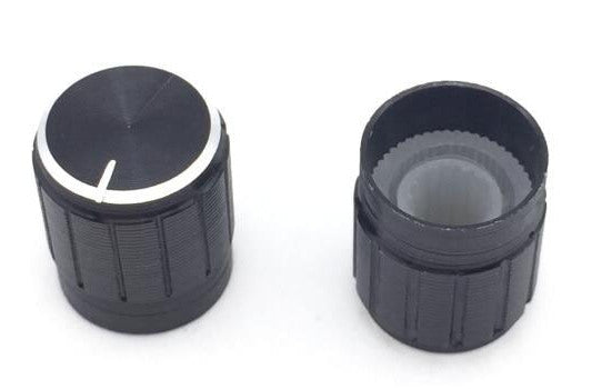 Black Plastic 15 x 17mm Knob - 10 Pack from PMD Way with free delivery worldwide