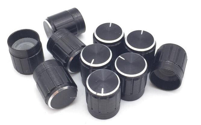Black Plastic 15 x 17mm Knob - 10 Pack from PMD Way with free delivery worldwide