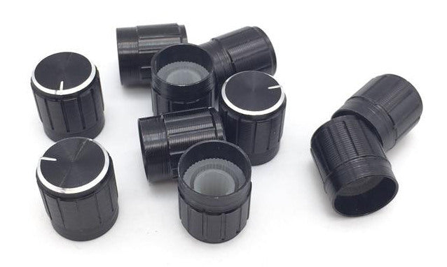 Black Plastic 15 x 17mm Knob - 10 Pack from PMD Way with free delivery worldwide