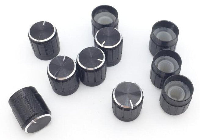 Black Plastic 15 x 17mm Knob - 10 Pack from PMD Way with free delivery worldwide