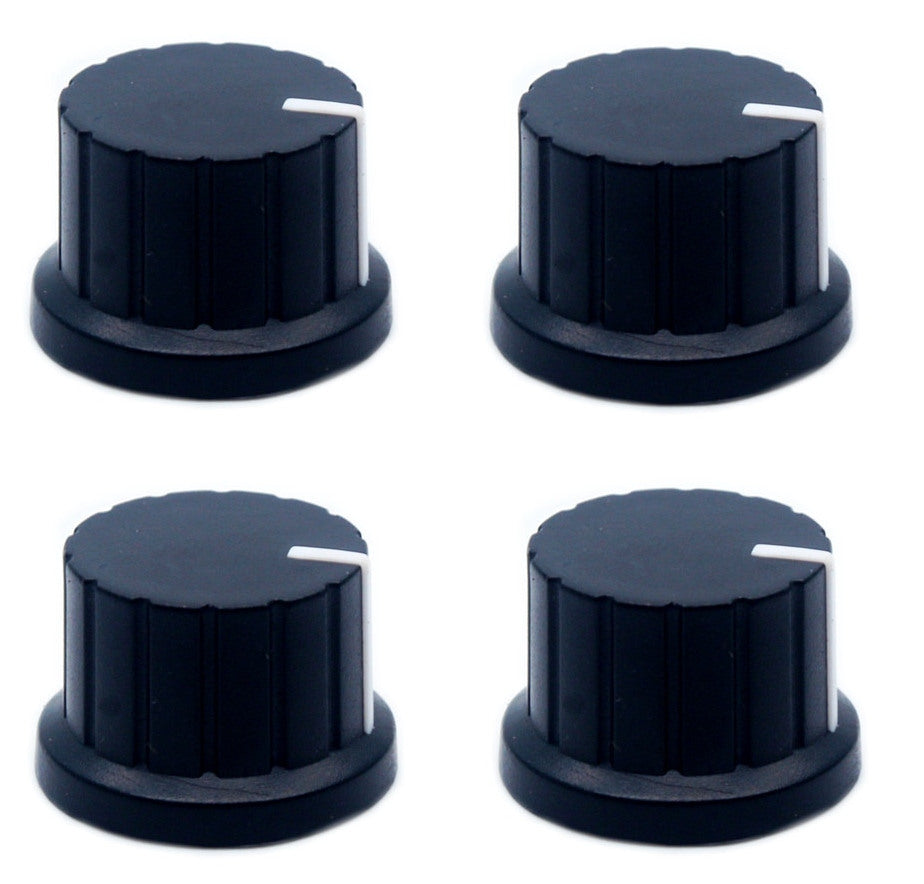 Large Plastic Potentiometer Knob - Four Pack from PMD Way with free delivery worldwide
