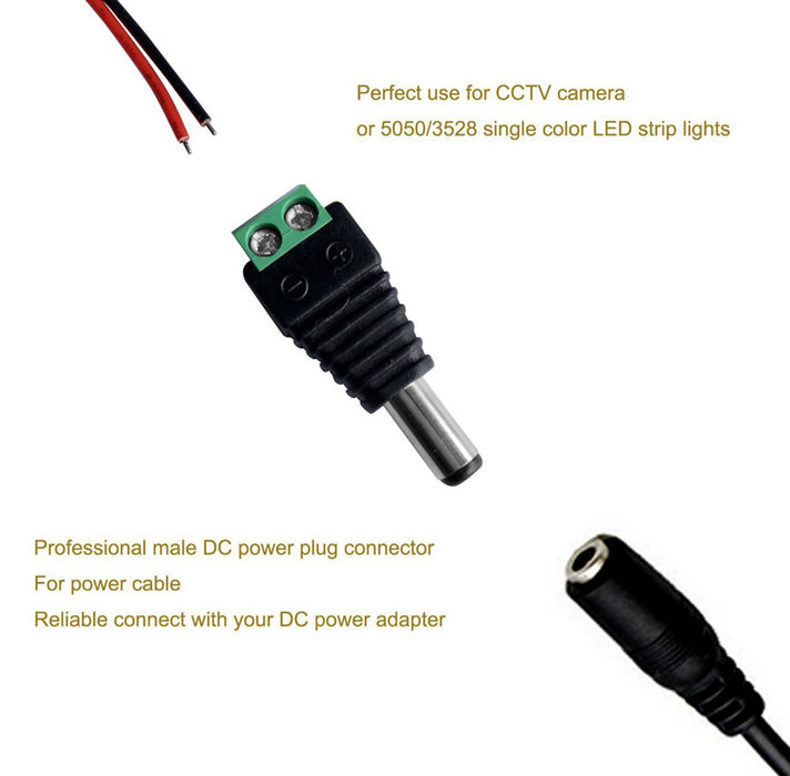 Useful DC Barrel Jack Adapters - 5 Male and 5 Female from PMD Way with free delivery worldwide