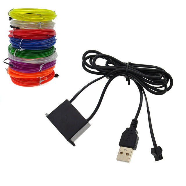 Great value EL wire starter packs without or with your choice of EL inverter 1m of EL wire PMD Way with free delivery worldwide