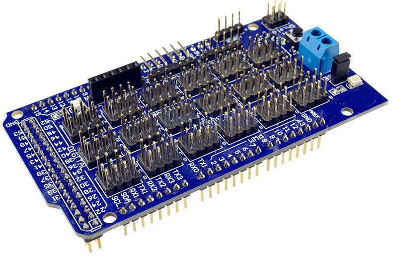 Rapid I/O connections with the Expansion Shield for Arduino Mega from PMD Way - with free delivery, worldwide