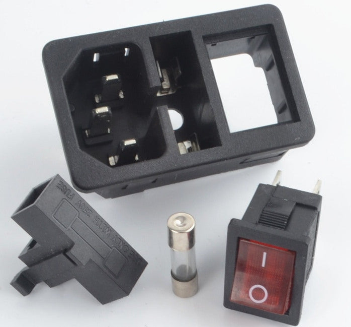 Switched IEC Socket with Fuse from PMD Way with free delivery worldwide