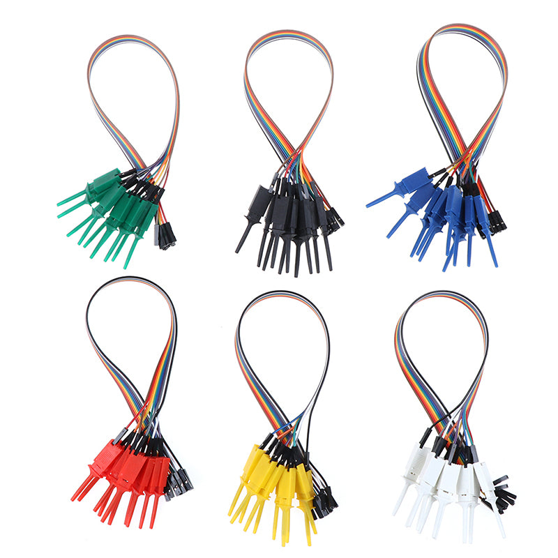IC Test Hook to Dupont Female Leads - 10 Pack