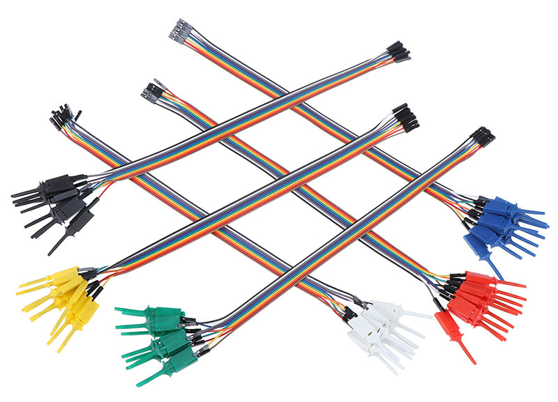 IC Test Hook to Dupont Female Leads - 10 Pack