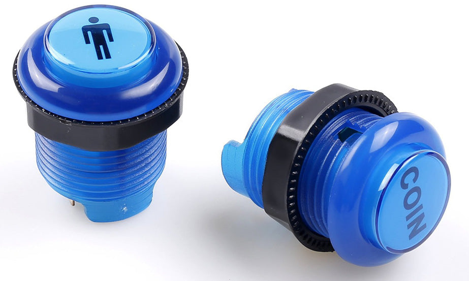30mm LED Illuminated One Player Two Player Coin Arcade Buttons from PMD Way with free delivery worldwide