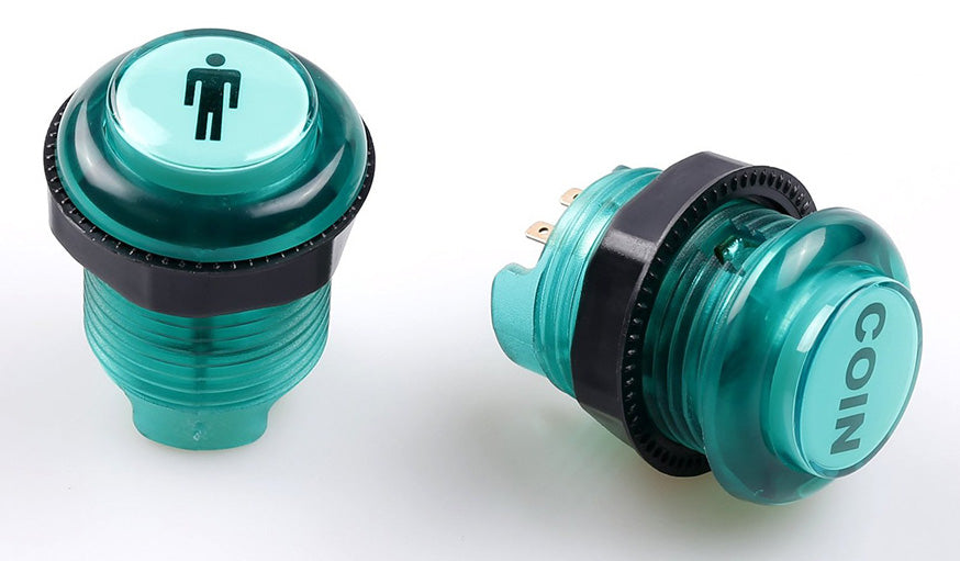 30mm LED Illuminated One Player Two Player Coin Arcade Buttons from PMD Way with free delivery worldwide