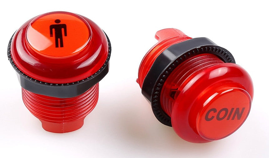 30mm LED Illuminated One Player Two Player Coin Arcade Buttons from PMD Way with free delivery worldwide