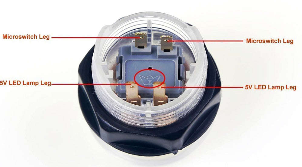 30mm LED Illuminated One Player Two Player Coin Arcade Buttons from PMD Way with free delivery worldwide