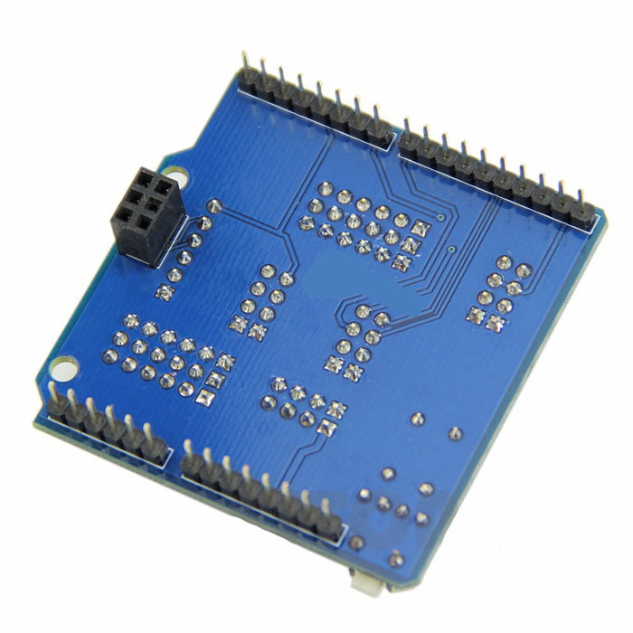 Easily conect servos and more to your Arduino with the Sensor I/O Shield for Arduino from PMD Way - with free delivery, worldwide