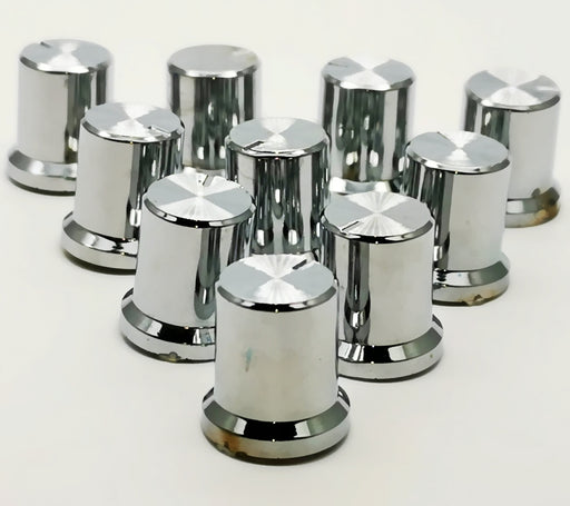 Metal-style Potentiometer Knobs for 6mm shafts in packs of ten from PMD Way with free delivery worldwide