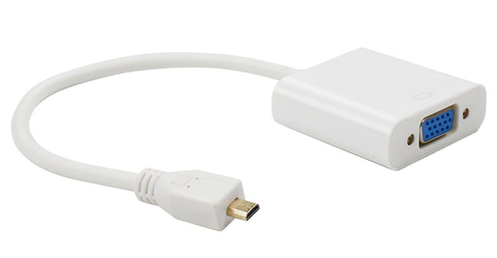 Use your Raspberry Pi 4 Model B with VGA monitors using the Micro HDMI to VGA Socket Adaptor from PMD Way with free delivery worldwide