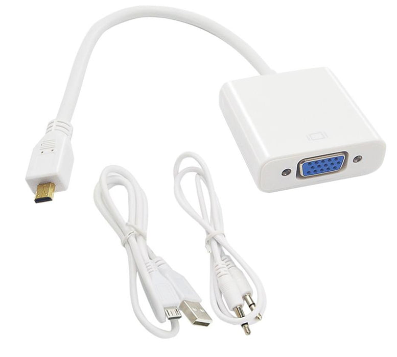 Use your Raspberry Pi 4 Model B with VGA monitors using the Micro HDMI to VGA Socket Adaptor from PMD Way with free delivery worldwide