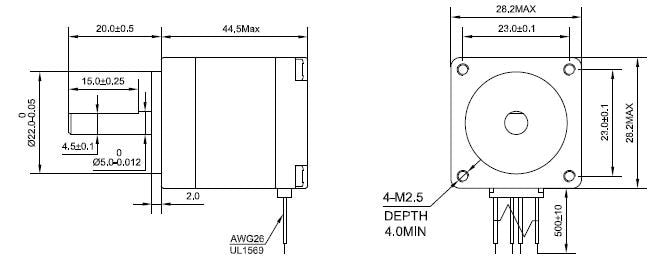 Nema 11 14oz/in Stepper Motor from PMD Way with free delivery worldwide