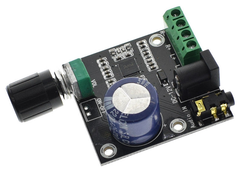 Build a compact stereo with the PAM8610 2 x 15W class D Power Amplifier Board with Volume Control from PMD Way with free delivery worldwide