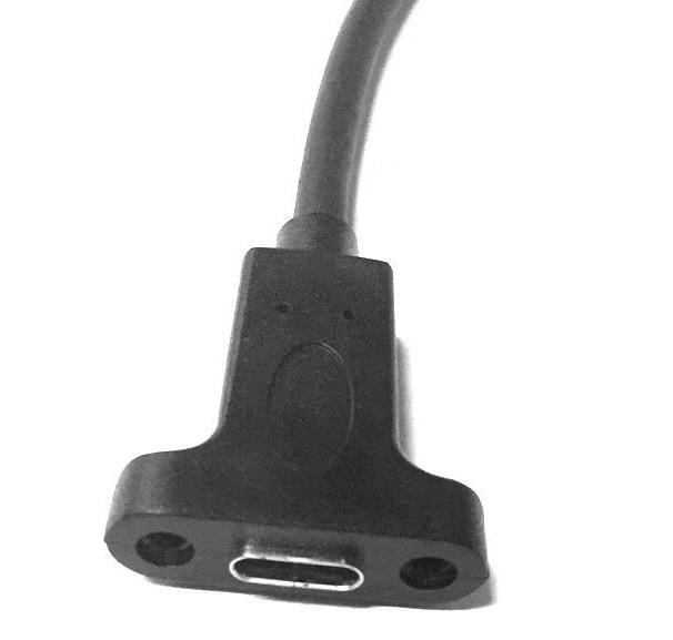 Panel Mount USB C Socket to Plug Cable from PMD Way with free delivery worldwide