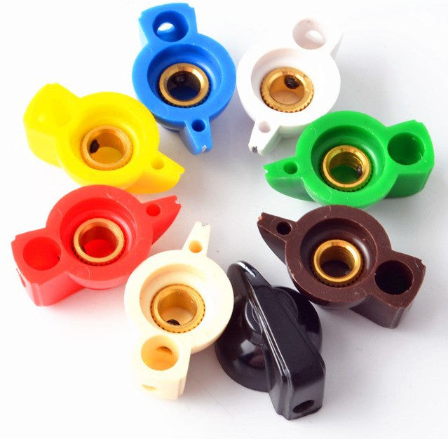 Retro Style Potentiometer Knob - Various Colors - Eight Pack from PMD Way with free delivery worldwide