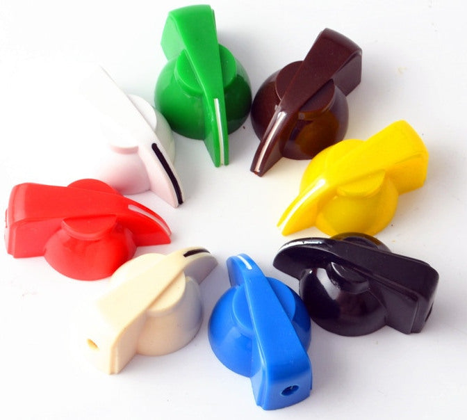 Retro Style Potentiometer Knob - Various Colors - Eight Pack from PMD Way with free delivery worldwide