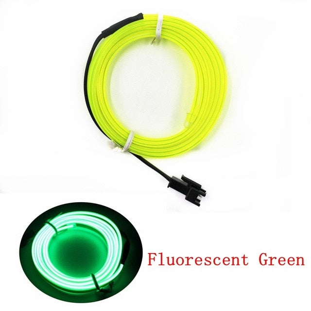 Bulk sewable 2.3mm EL Wire in lengths from 50m to 500m from PMD Way with free delivery worldwide