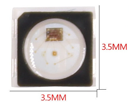 SK6812 3535 Black RGB SMD LED - 100 Pack from PMD Way with free delivery worldwide