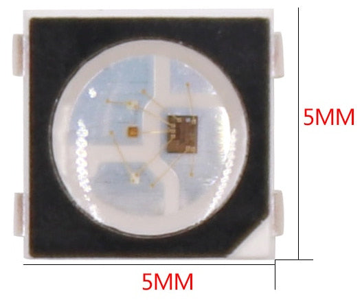 SK6812 5050 Black RGB SMD LED - 100 Pack from PMD Way with free delivery worldwide