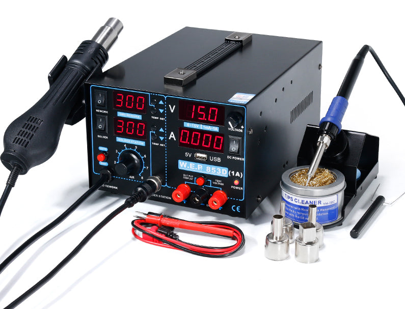 Soldering Station with Reflow Gun and Bench Power Supply from PMD Way with free delivery worldwide